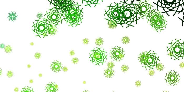Light Green, Yellow vector pattern with abstract shapes.
