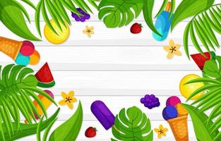 Summer Season Background vector