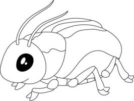 Beetle Kids Coloring Page Great for Beginner Coloring Book vector