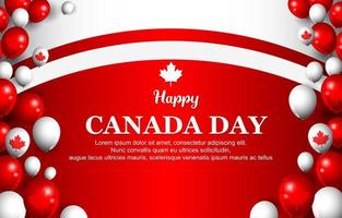 feliz día de canadá fondo vector