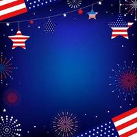 4th Of July Background vector