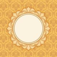 Vintage Background with Damask Patterns vector