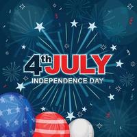 Independence Day 4th of July Firework vector