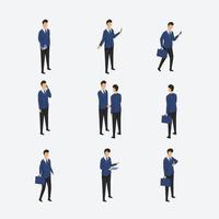 Business People Activity Isometric Character vector