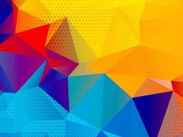 Decorative geometric triangle polygon abstract background vector