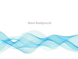 Abstract blue wave design decorative background vector