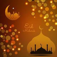 Eid Mubarak festival decorative background vector