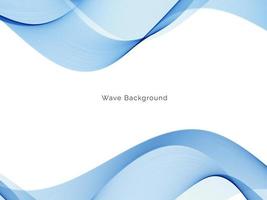 Blue wave design business background vector