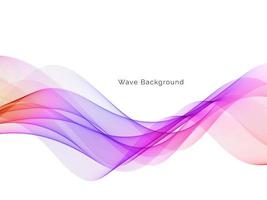 Beautiful modern colorful wave background design vector