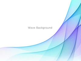 colorful wave style smooth modern background vector