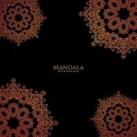 Beautiful mandala design decorative luxury background vector