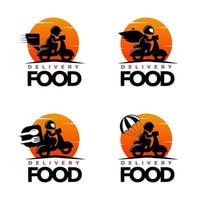 Logo Set of Speed Delivery Service vector