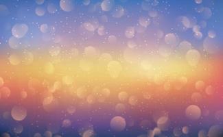 Multicolored blurry bokeh on a dark background vector