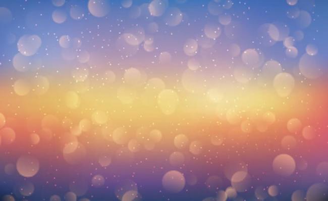 Multicolored blurry bokeh on a dark background