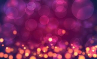 Multicolored blurry bokeh on a red background vector