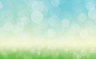 Multicolored blurry bokeh on a yellow background vector