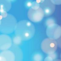 White blurred bokeh on blue background - Vector