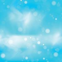 Abstract blue blurred background with bokeh effect vector