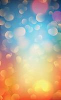 Multicolored blurry bokeh on a dark background vector