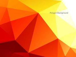 Modern geometric triangle polygon background vector