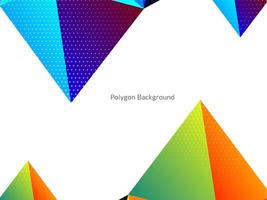 Modern geometric triangle polygon background vector