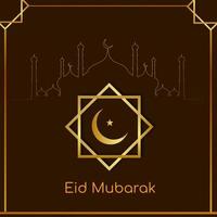 Eid Mubarak festival decorative background vector