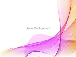 colorido estilo de onda suave fondo moderno vector