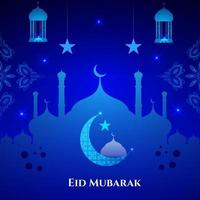 Abstract holy elegant decorative background for eid mubarak vector