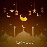 Abstract holy elegant decorative background for eid mubarak vector