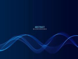 Abstract stylish transparent flowing wave design background vector
