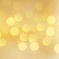 Yellow abstract blurred background with bokeh effect vector