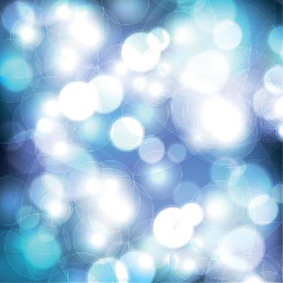 Multicolored blurry bokeh on a dark background