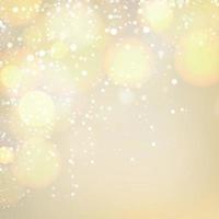 Yellow abstract blurred background with bokeh effect vector