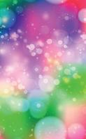 Multicolored blurry bokeh on a red background vector