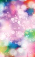 Multicolored blurry bokeh on a red background vector