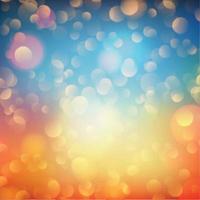 Multicolored blurry bokeh on a dark background vector