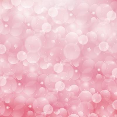 Multicolored blurry bokeh on a red background