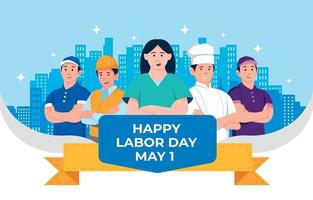 Happy Labor Day Background vector