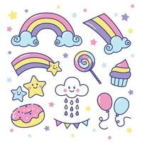 Tổng hợp cute stickers vector Miễn phí tải về - EPS, AI, PNG