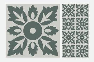 Azulejos portugueses patrones antiguos de diseño sin costuras en la ilustración vectorial vector