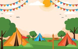 Summer Camp Background Vector Art, Icons, and Graphics for Free Download