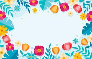 Flat Flower Background vector