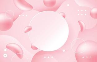 Pink 3D Shape Background vector