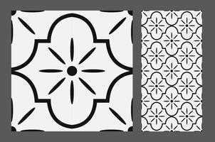 vintage tiles patterns antique seamless design in Vector illustration