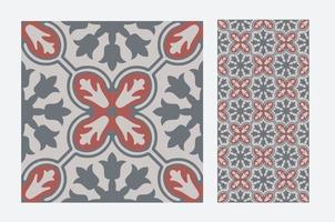 vintage tiles patterns antique seamless design in Vector illustration