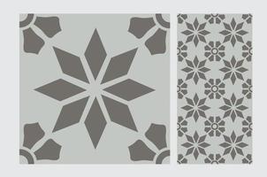 vintage tiles patterns antique seamless design in Vector illustration