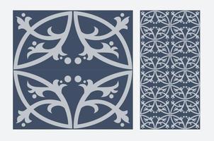 vintage tiles patterns antique seamless design in Vector illustration