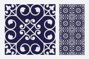 Patrones de azulejos vintage antiguo diseño sin costuras en ilustración vectorial vector