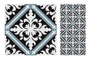 vintage tiles patterns antique seamless design in Vector illustration