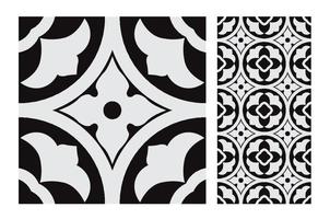 vintage tiles patterns antique seamless design in Vector illustration